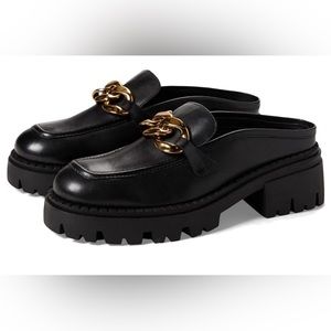 Women’s Free People Platform Chunky Chain Mule Loafers! Size 6
